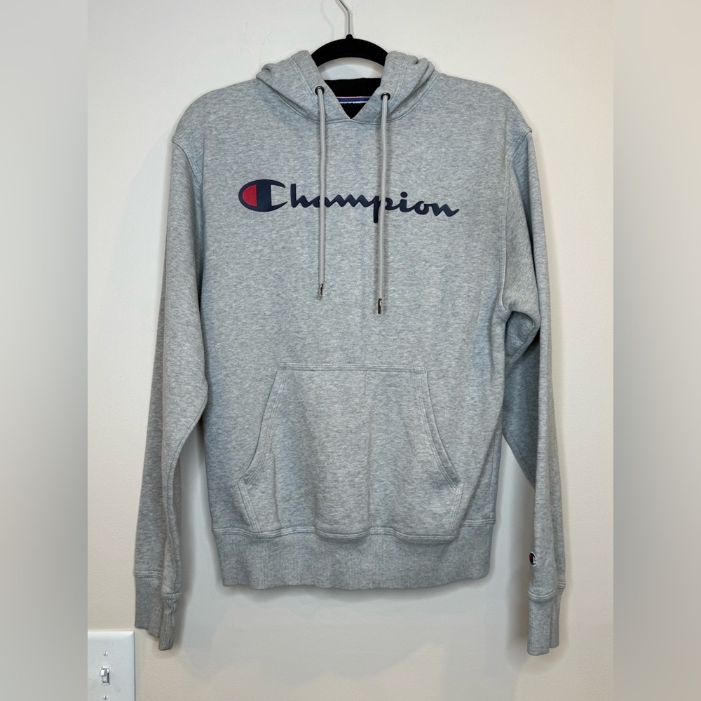 🔥Champion Men's Light Gray Hoodie Sz S Like New🔥